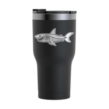 Load image into Gallery viewer, OnieTonie™ Tumbler 20oz &#39;Happy Great White Shark&#39; Black
