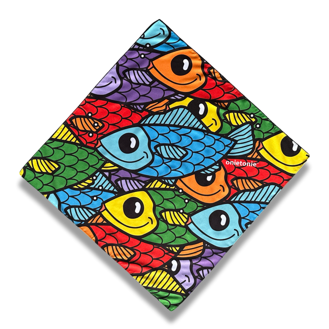 OnieTonie™ Bandana 'School of Happy Fish'