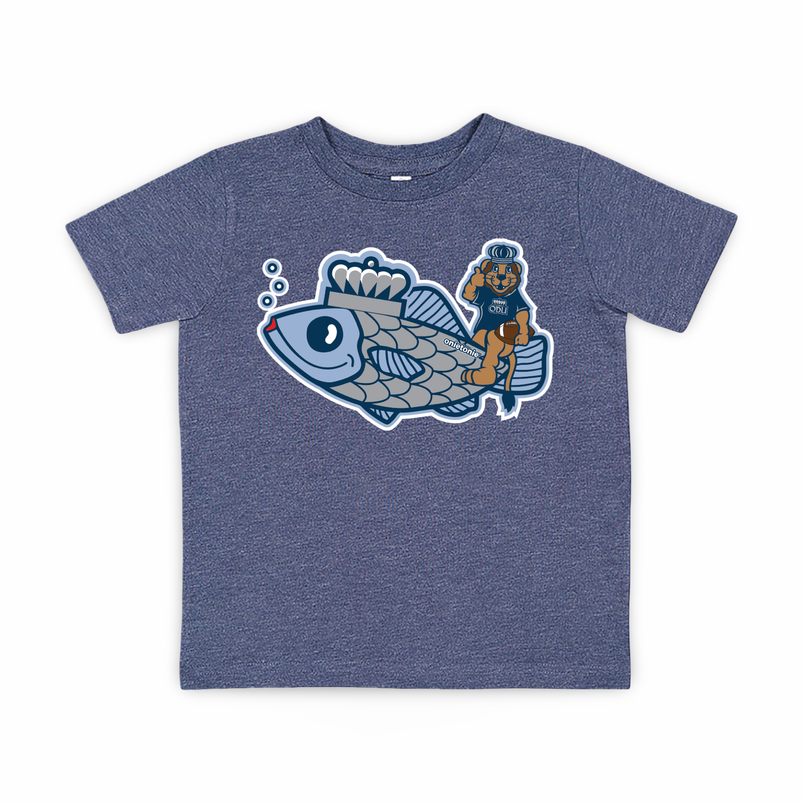 OnieTonie™ Toddler T-Shirt 'ODU Big Blue Fish Football'