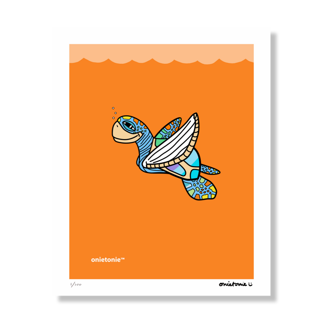 OnieTonie™ Limited Print 'Waterline Turtle'
