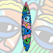 Load image into Gallery viewer, OnieTonie™ Recycled Surfboard &#39;Fish &amp; Flowers&#39;
