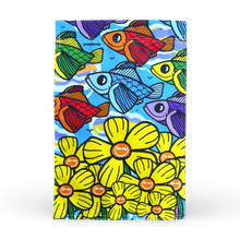 Load image into Gallery viewer, OnieTonie Yard Flag &#39;Flowers &amp; Flying Fish&#39;
