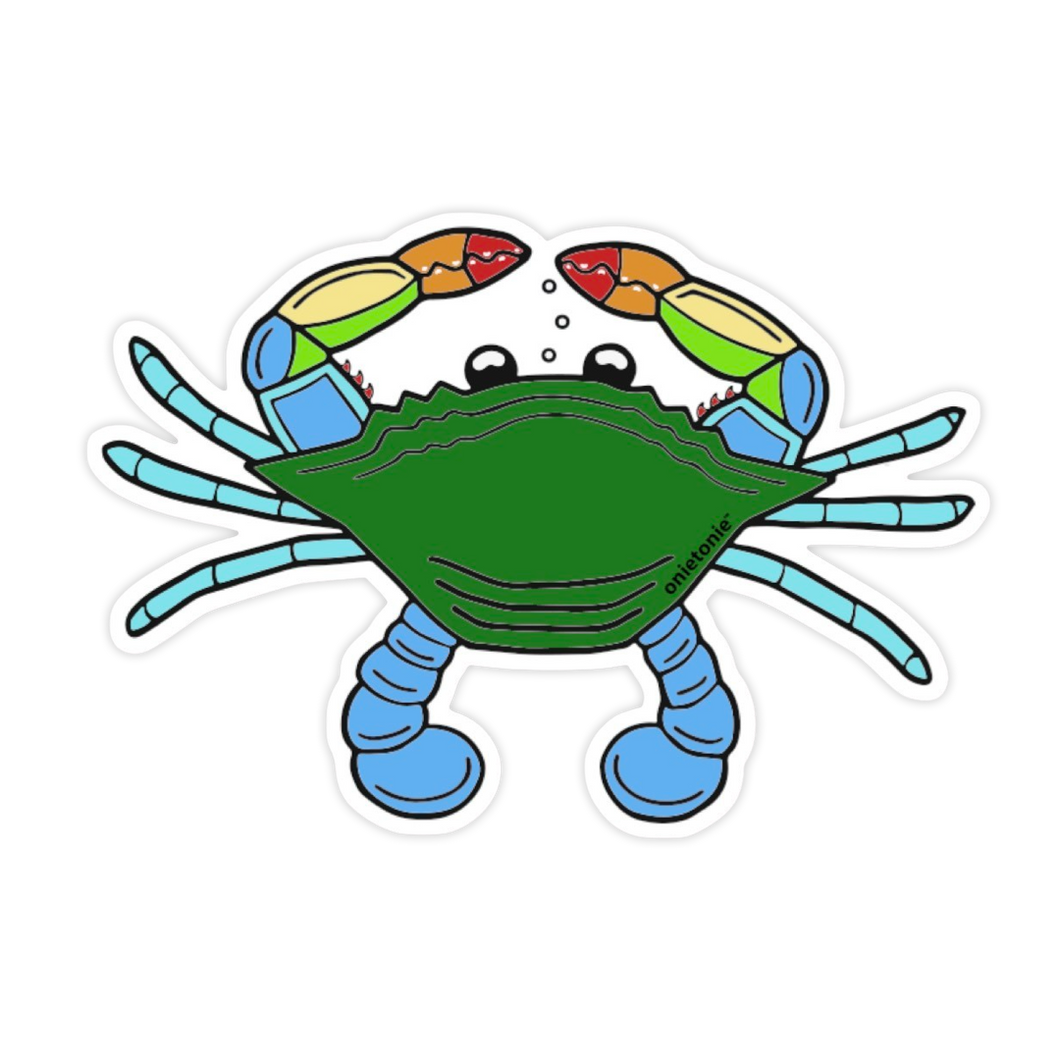 OnieTonie™ Sticker, Large Sandy Matte Finish 'Crab'