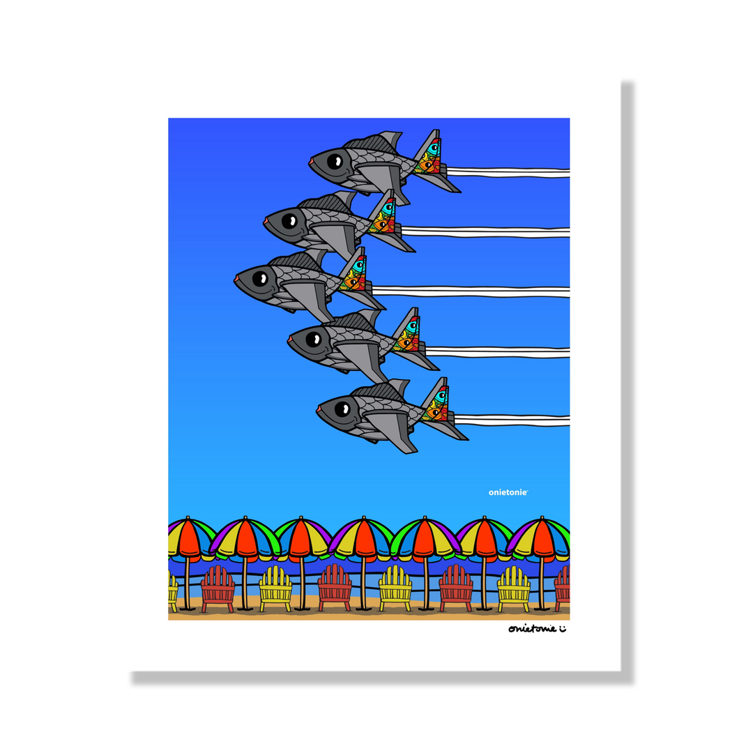 OnieTonie™ Limited Print 'Beach Flyover'