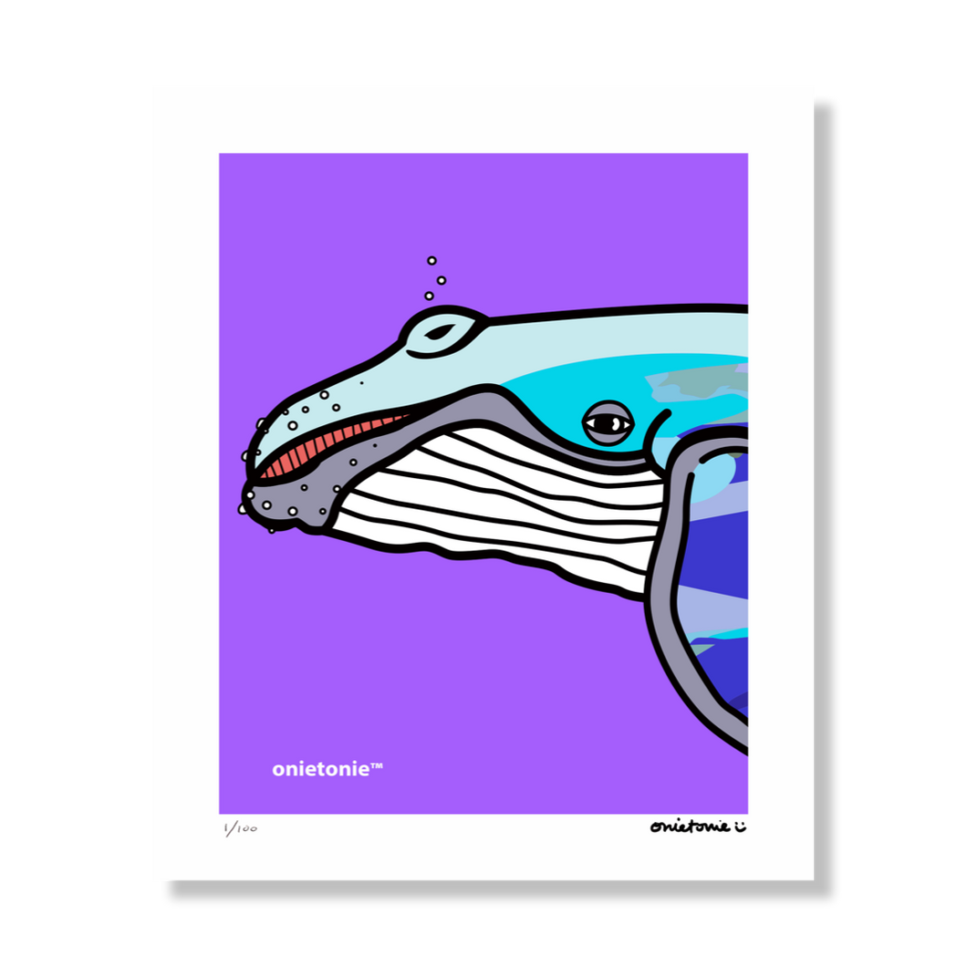 OnieTonie™ Limited Print 'Portrait Whale'