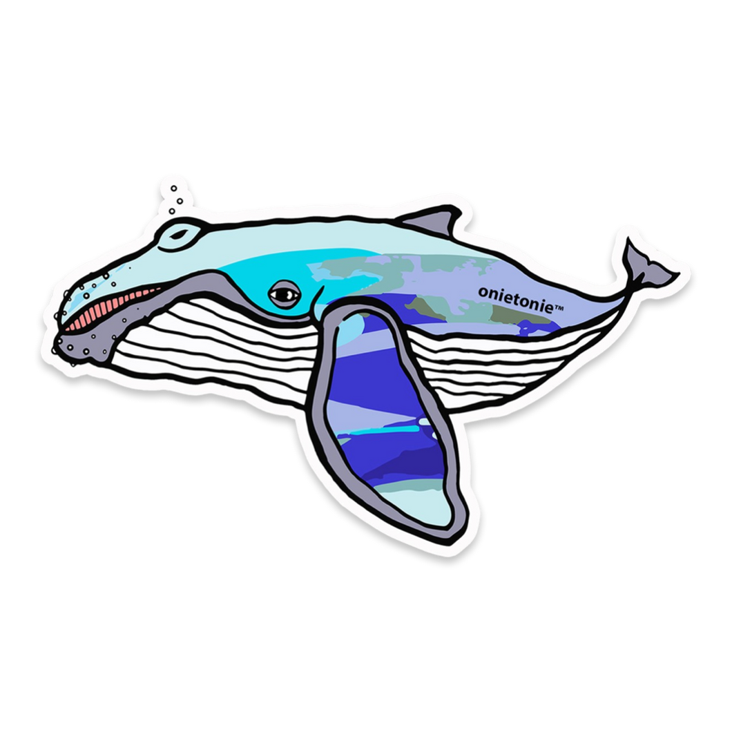 OnieTonie™ Stickers, Matte Finish ' CB Whale'