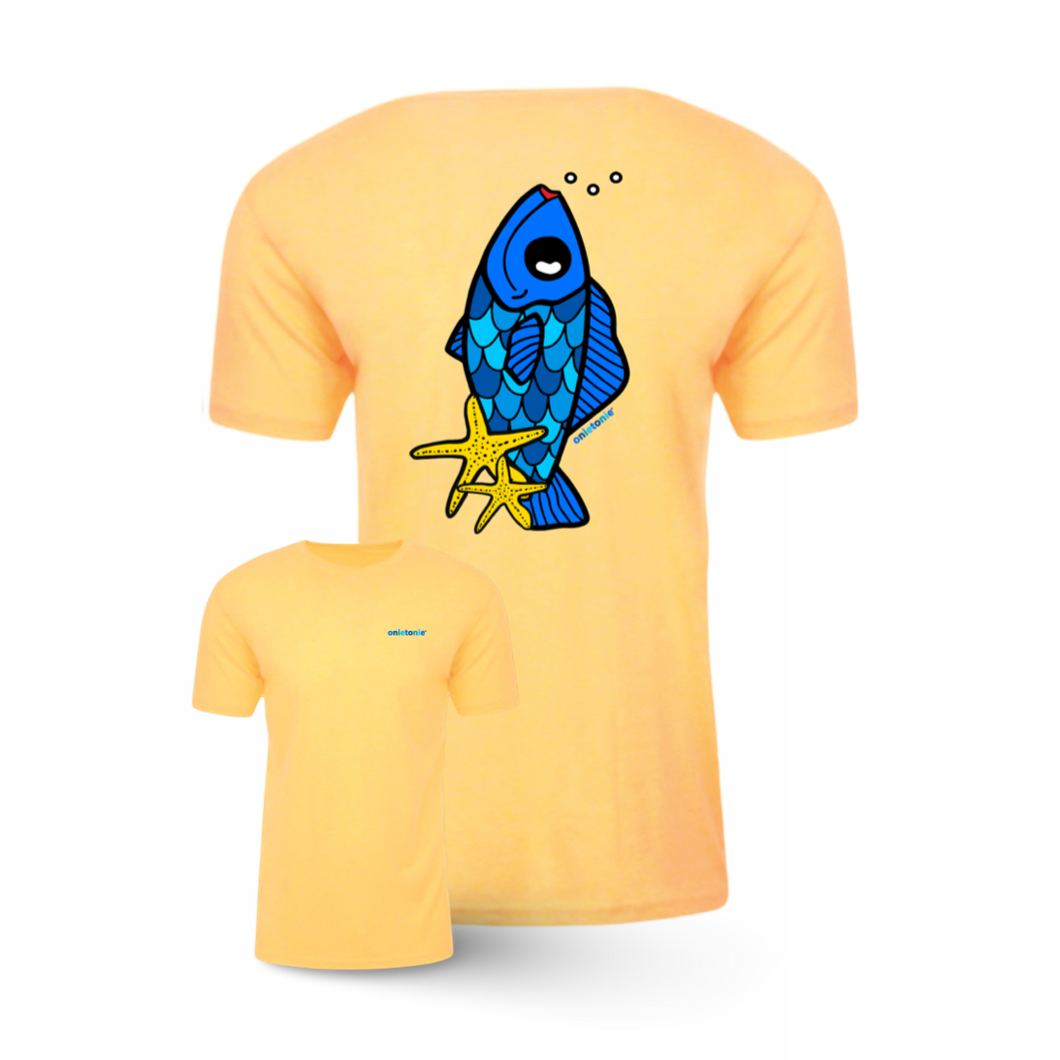 OnieTonie™ T-Shirt 'Blue Fish Starfish'