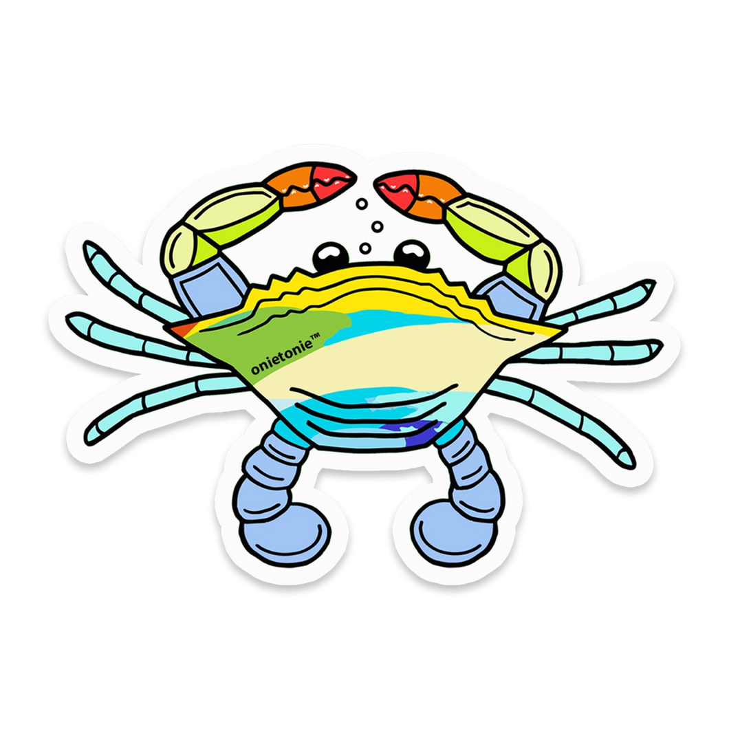 OnieTonie™ Stickers, Matte Finish ' CB Crab'