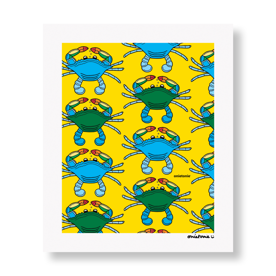 OnieTonie™ Limited Print 'Yellow Crabs'