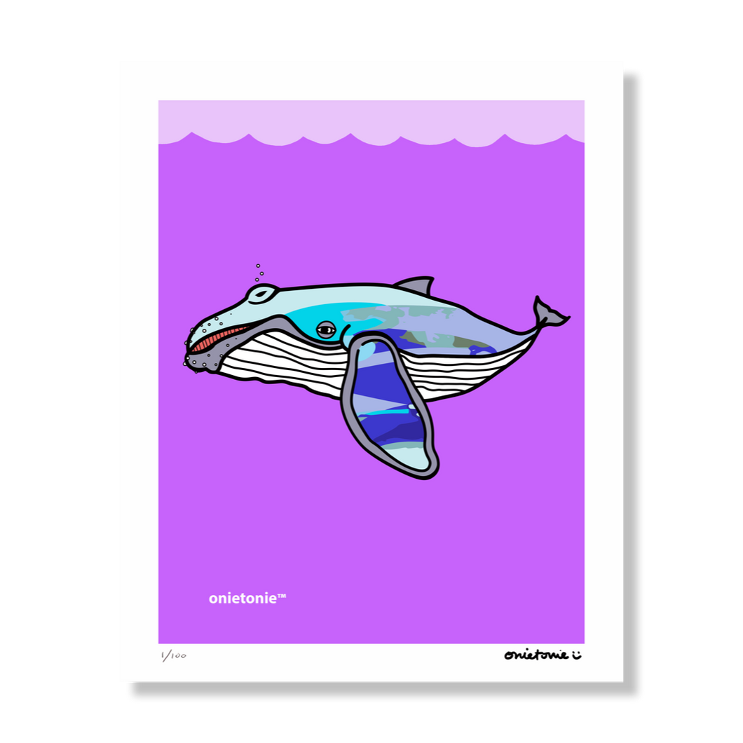 OnieTonie™ Limited Print 'Waterline Whale'