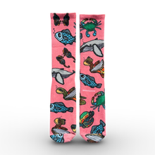 Load image into Gallery viewer, OnieTonie™ Socks &#39;Pink Icon Pattern
