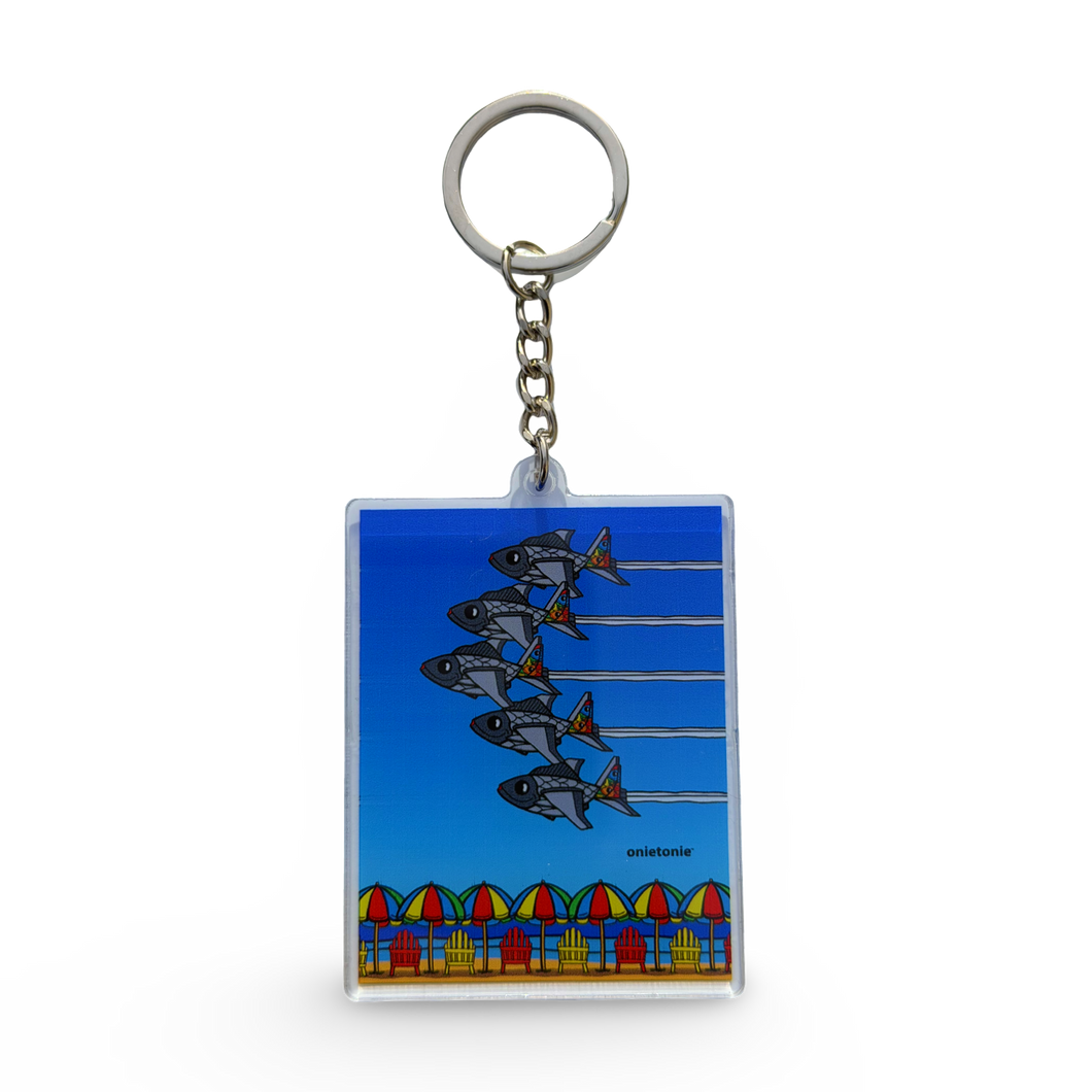 OnieTonie™ Keychain Acrylic 'Beach Flyover'
