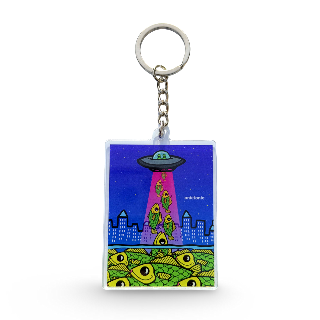 OnieTonie™ Keychain Acrylic 'Beam Me Up'