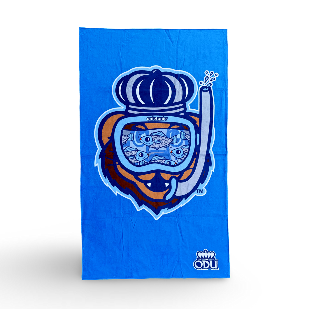 OnieTonie™ Beach Towel 'ODU Big Blue Snorkel'