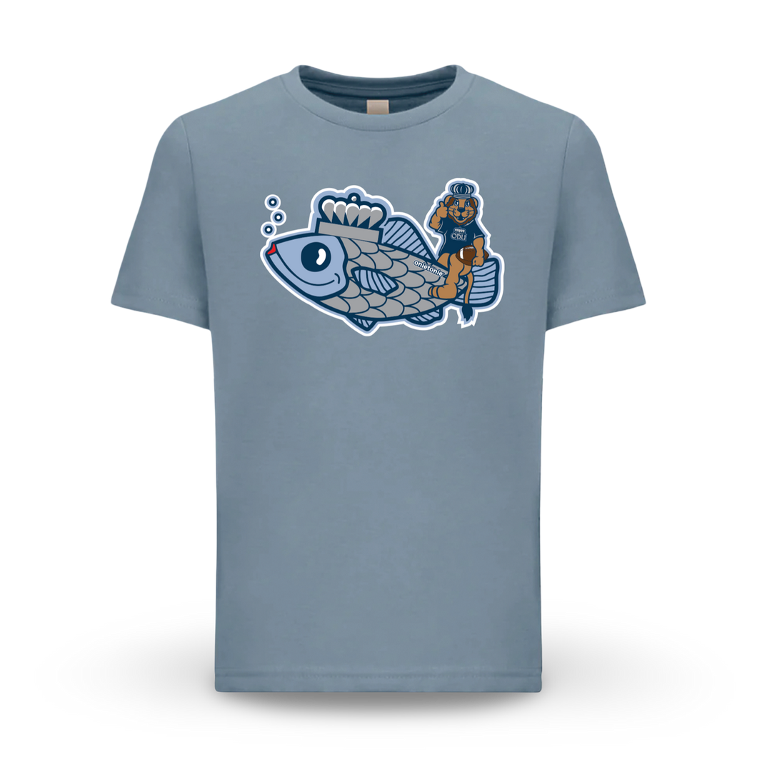 OnieTonie™ Kids T-Shirt 'ODU Big Blue Fish Football'